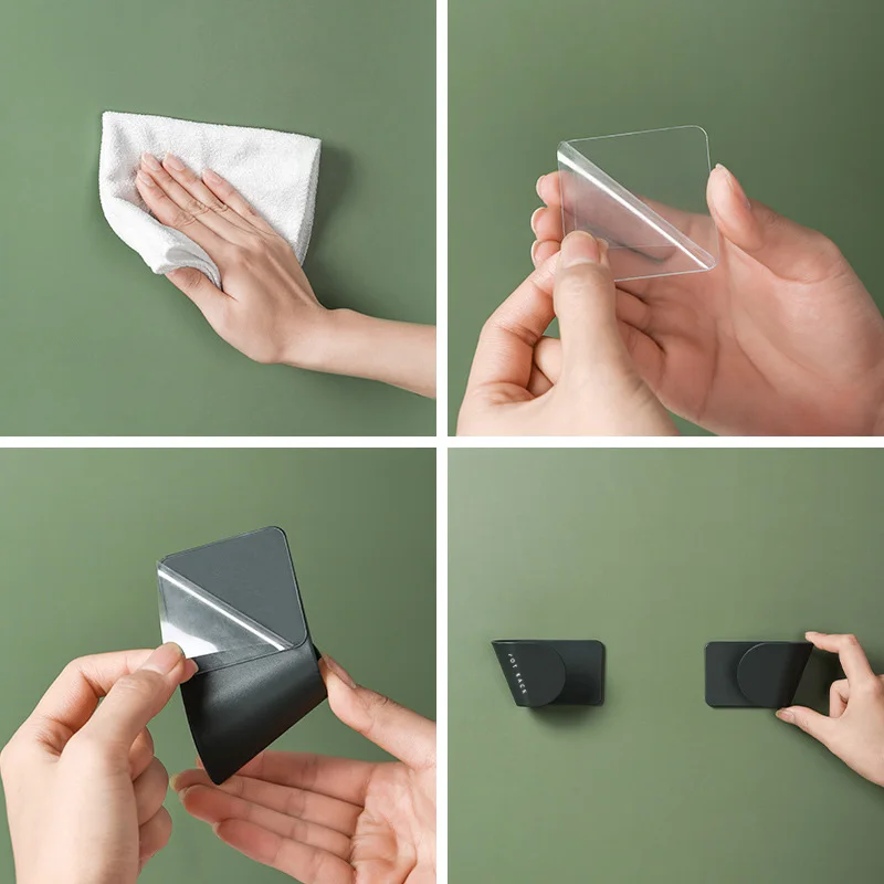 🍳 Twoja Kuchnia zasługuje na Święty Spokój: samoprzylepne uchwyty organizerowe (zestaw 6/12 szt.)