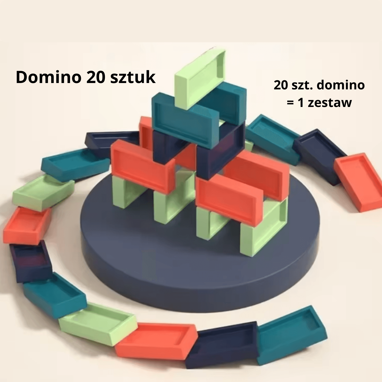 🚂 Pociąg Domino Master! Twoja osobista fabryka frajdy! 🌈 Aż 63 elementy!