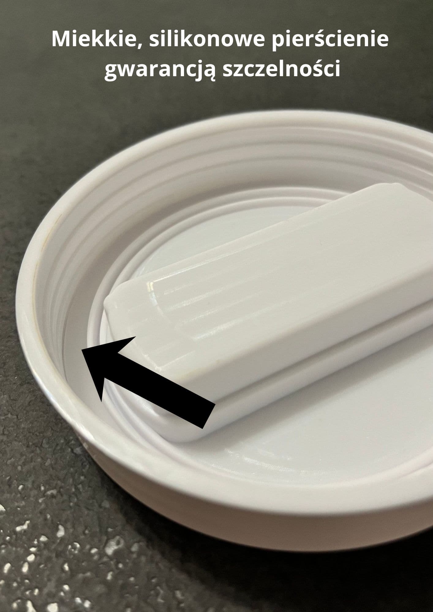 Słoik 🫙 "Klepsydra" ⌛️ 1000 ml na przetwory z separatorem soku + składany widelec w zestawie