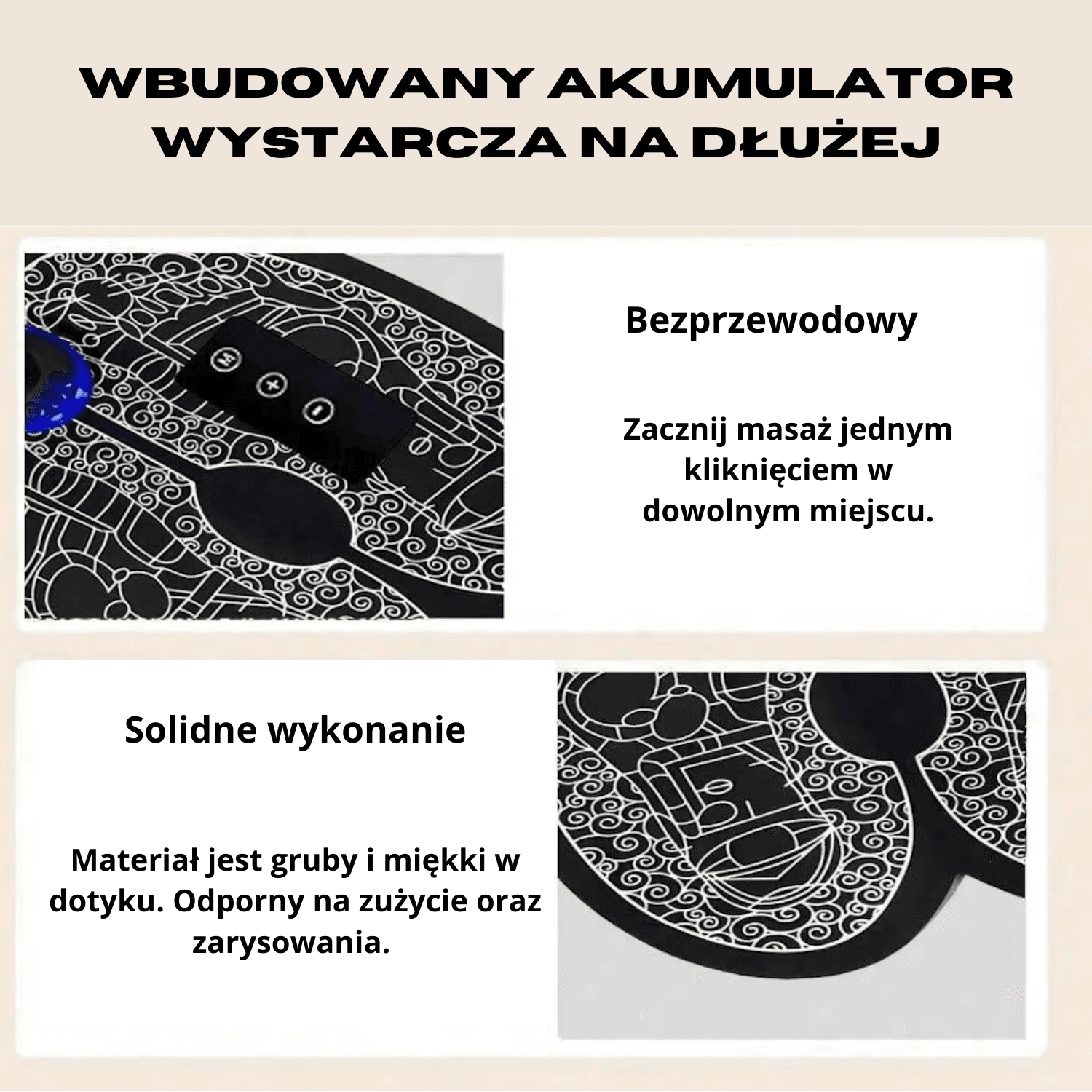 Mata masująca PulseStep. Poprawia krążenie krwi i rozluźnia mięśnie. Likwiduje ból obolałych stóp 🏥 🚑